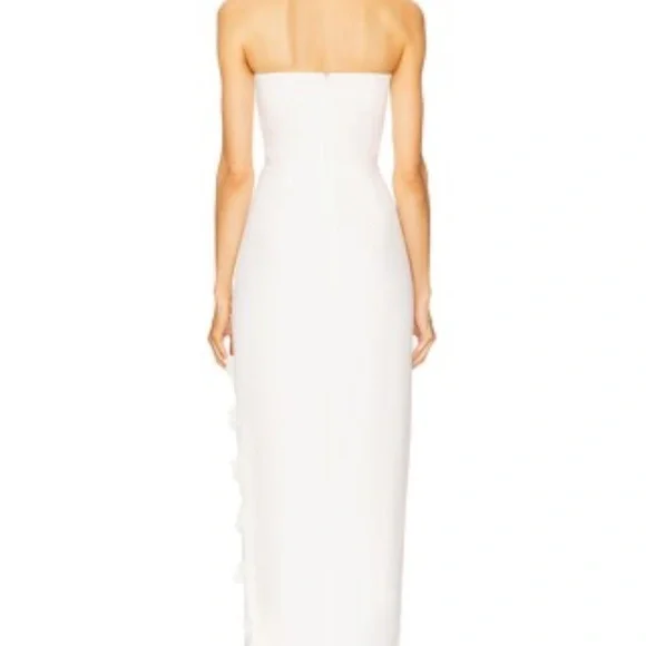 SAU LEE Florence Dress in White - Picture 4 of 16